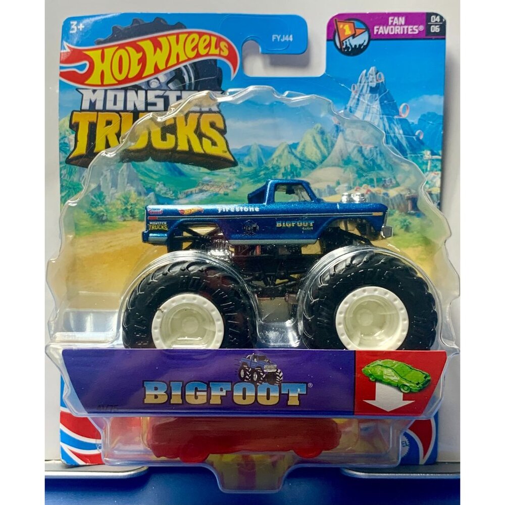 Hot Wheels Monster Trucks Bigfoot 4X4 - Fan Favorites Series 04/06 Blue